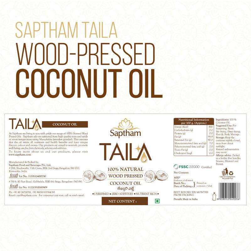 Saptham Taila Coconut Oil Saptham