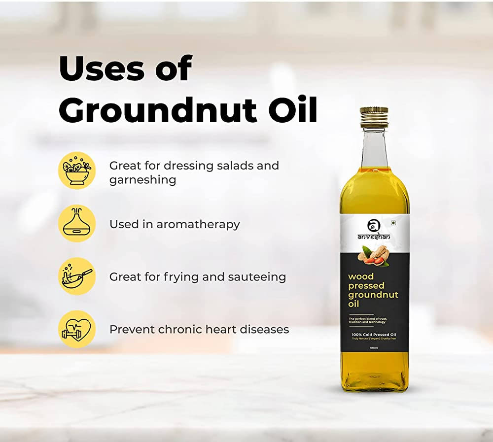Anveshan Wood Pressed Groundnut Oil Anveshan