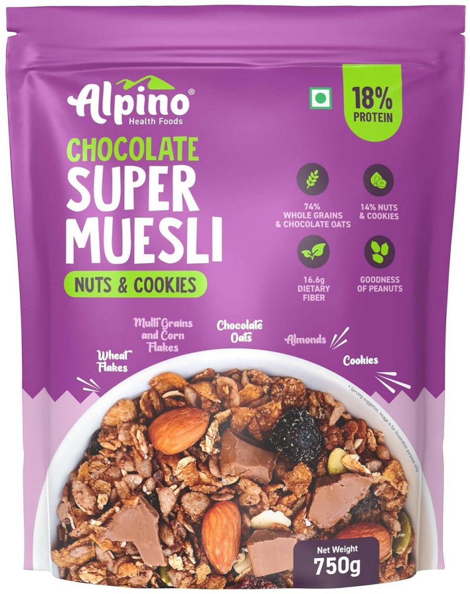 Alpino Chocolate Super Muesli Nuts & Cookies - Safuron