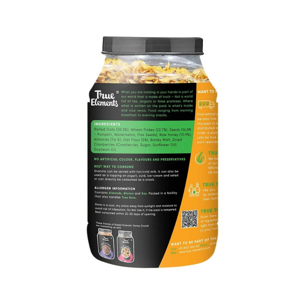 True Elements Baked Granola with Honey Crunch True Elements
