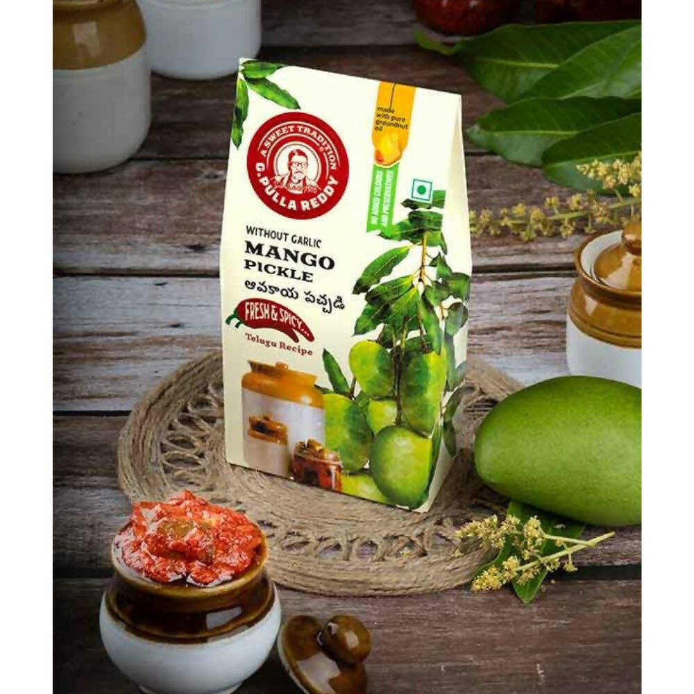 Pulla Reddy Mango Pickle Without Garlic G Pulla Reddy Sweets