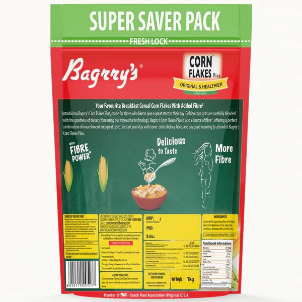 Bagrry's Corn Flakes Plus - Original and Healthier Bagrry's