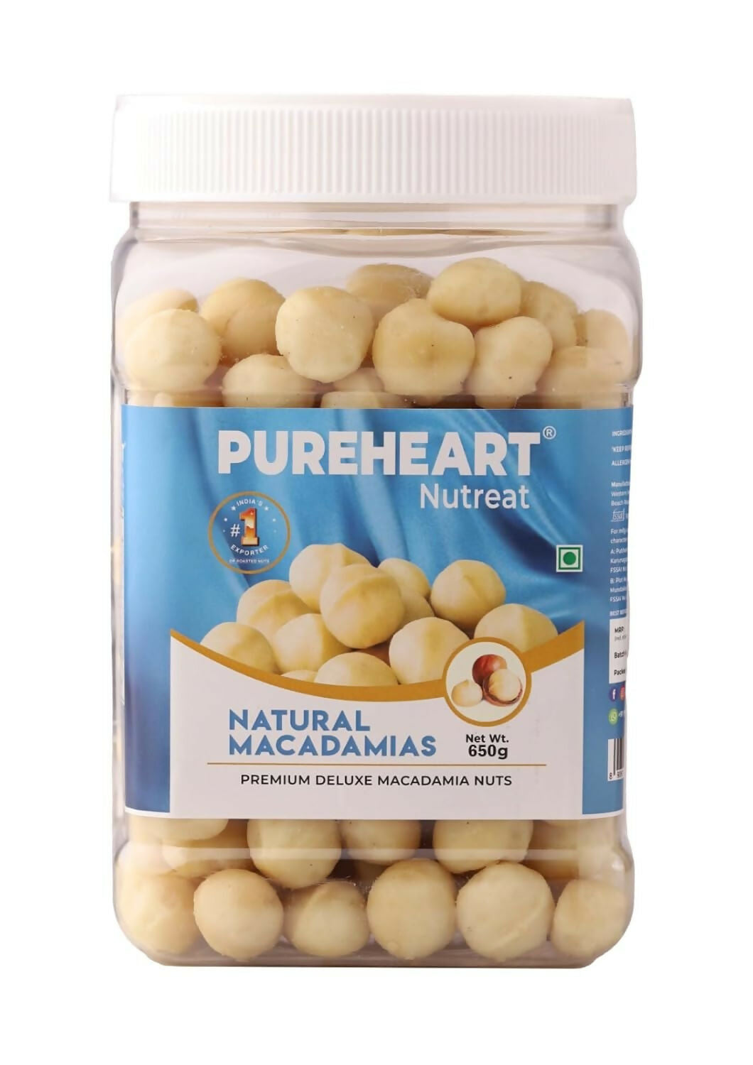 Pureheart Nutreat Natural Macadamia - Safuron
