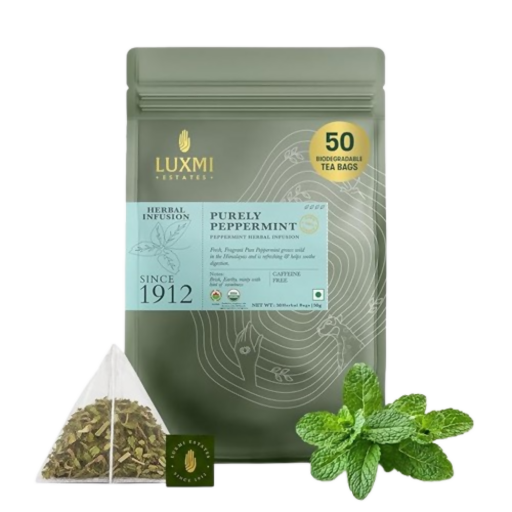 Luxmi Estates Pure Peppermint Organic Herbal Infusion - Dista