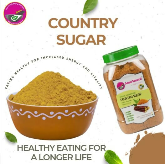 Ammi Samayal Country Sugar Pure Naatu Sakkarai Brown Sugar Ammi Samayal