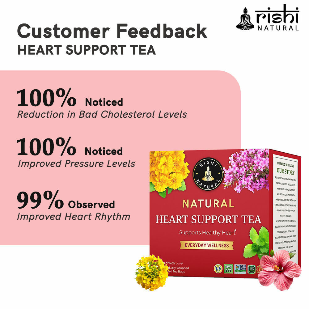 Rishi Natural Heart Support Herbal Tea Rishi Natural