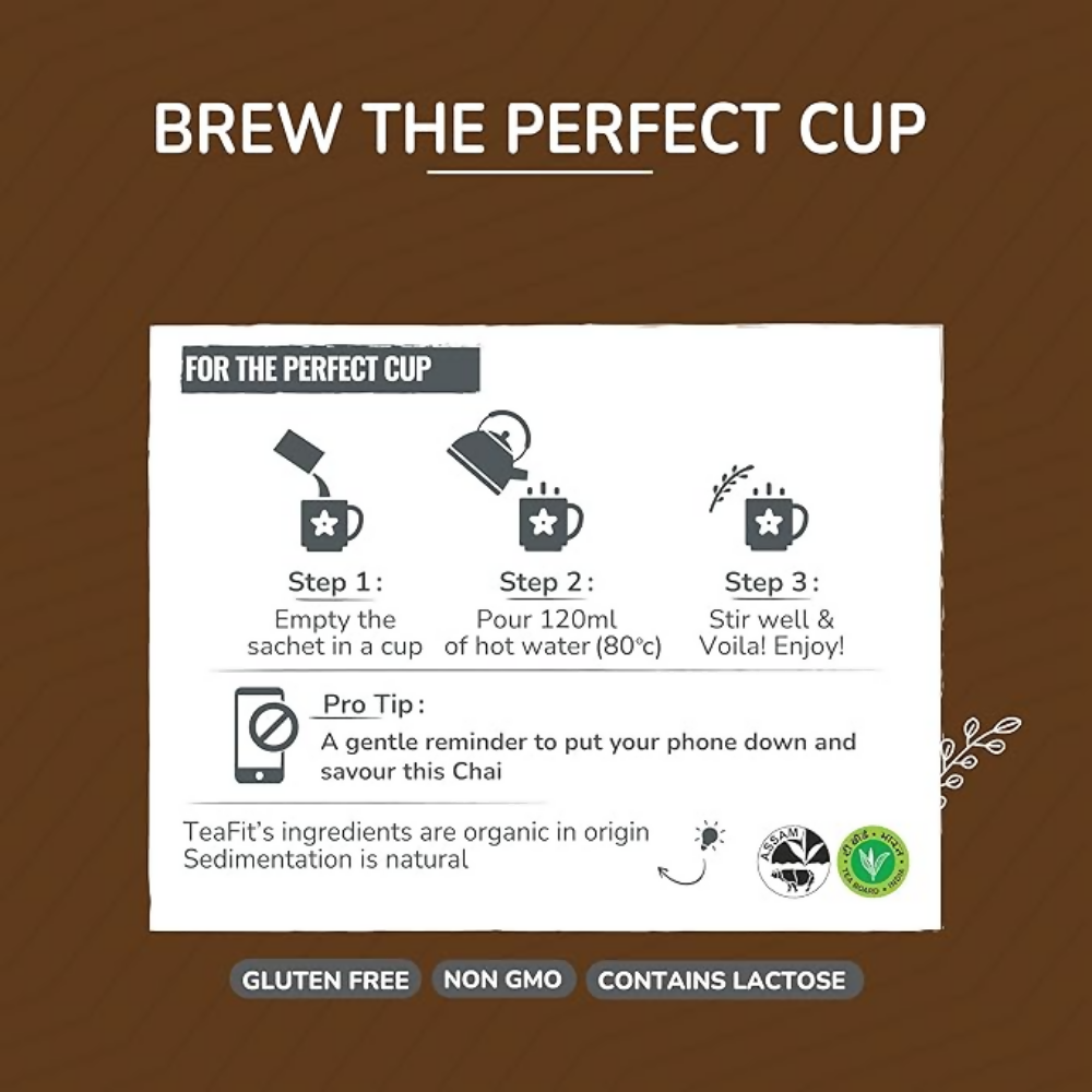 TeaFit Instant Jaggery Masala Tea Premix TeaFit