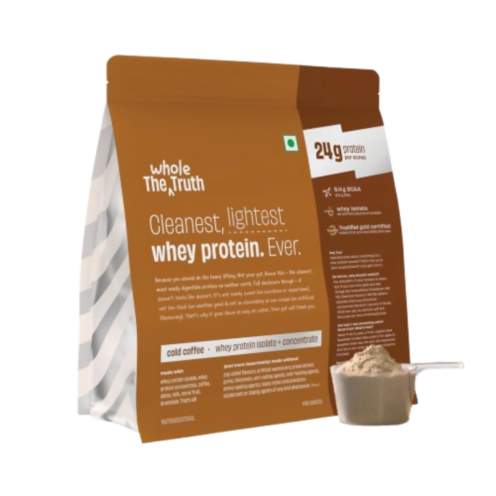 The Whole Truth Whey Protein Isolate+Concentrate - Cold Coffee - Safuron
