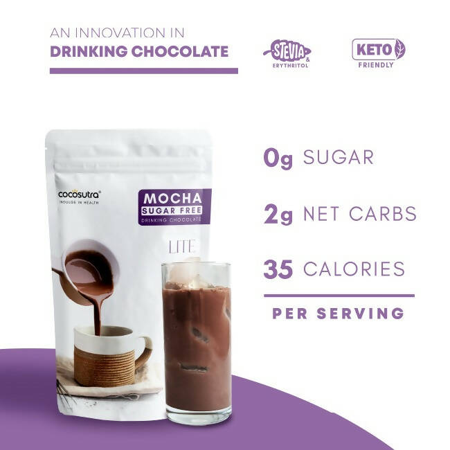 Cocosutra Lite- Sugar Free Mocha Drinking Chocolate Mix Cocosutra