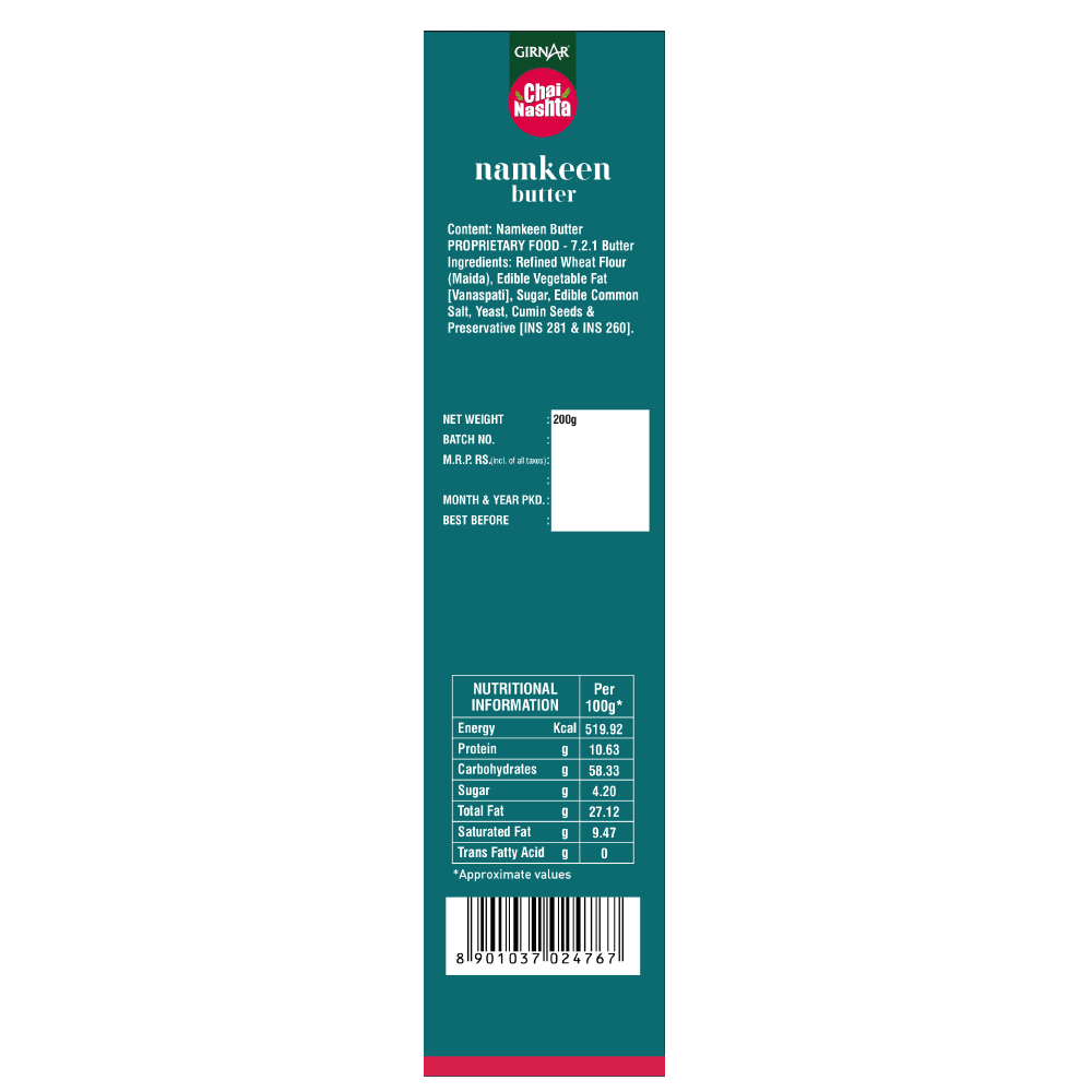 Girnar Chai Nashta - Namkeen Butter Girnar