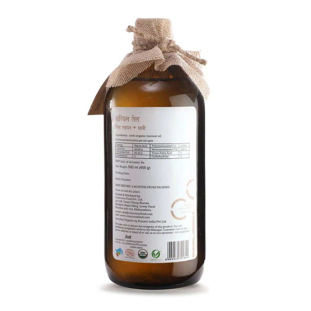 Conscious Food Organic Coconut Oil Conscious Food