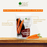 Bliss of Earth Natural Dehydrated Carrot Powder Bliss of Earth