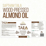 Saptham Taila 100% Wood Pressed Almond Oil Saptham