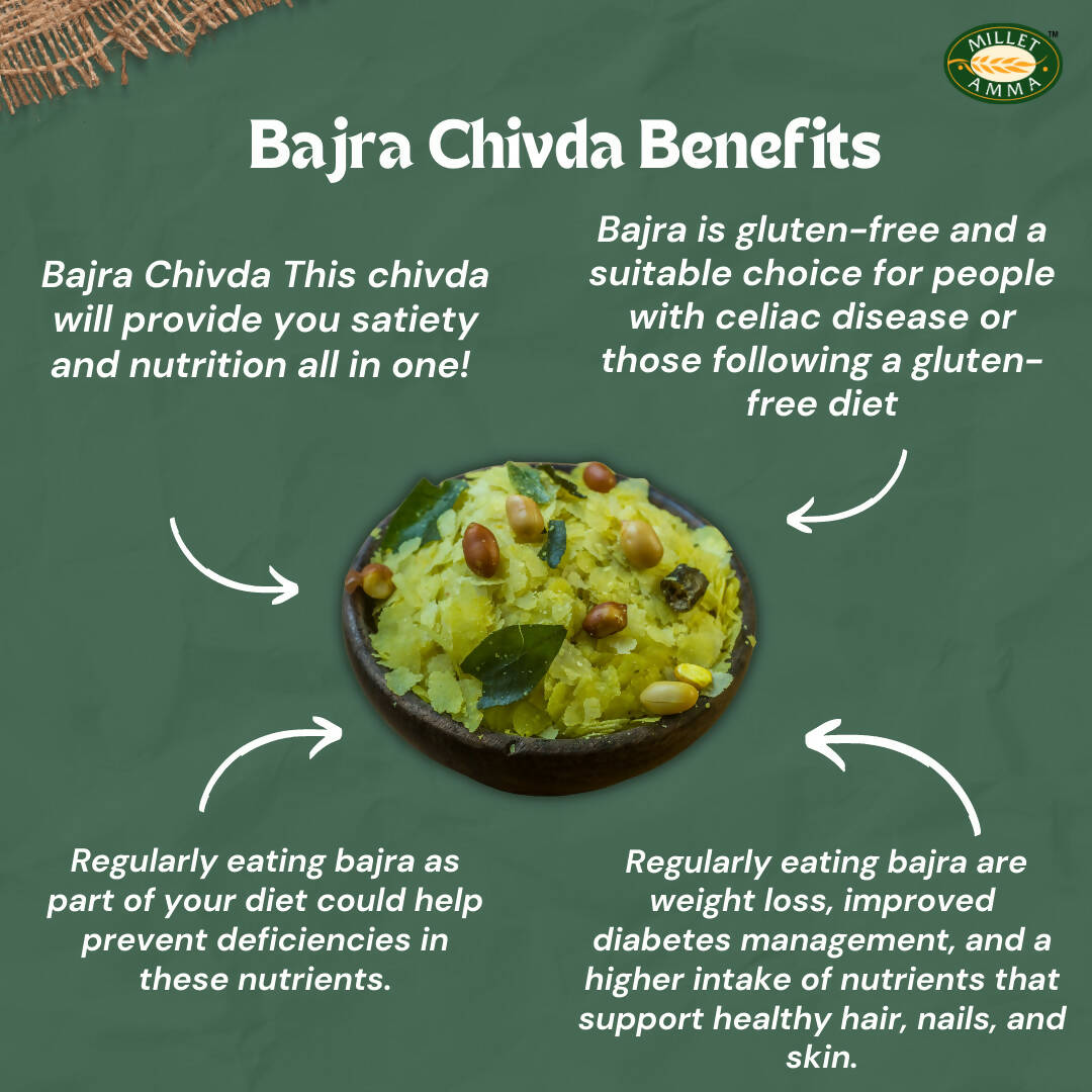 Millet Amma Organic Bajra Chivda Namkeen Millet Amma
