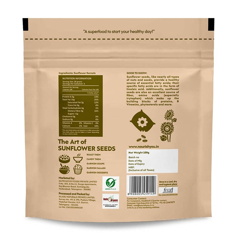 Nourish You Organic Sunflower Seeds Nourish You