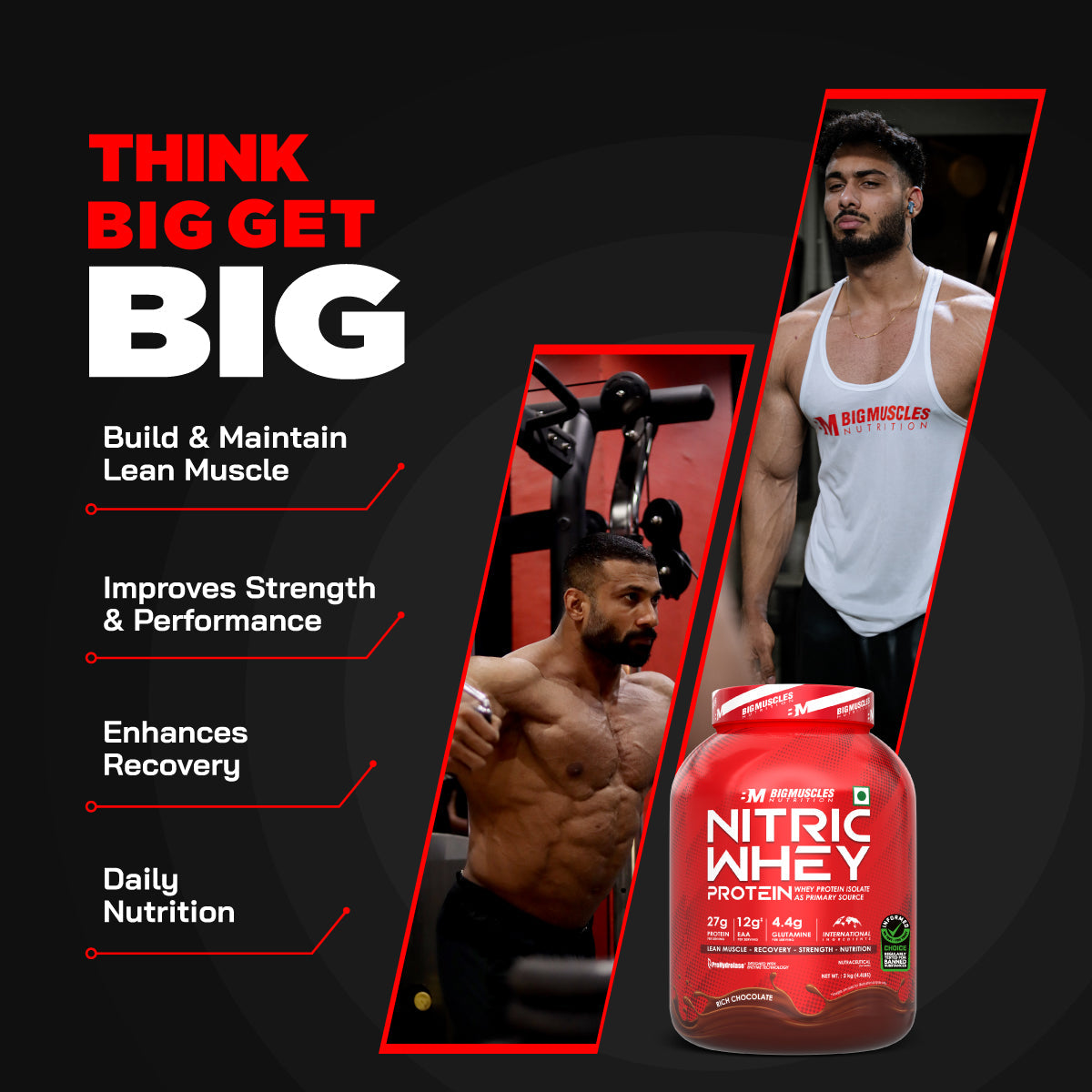 Big Muscles Nutrition Nitric Whey Protein Big Muscles Nutrition