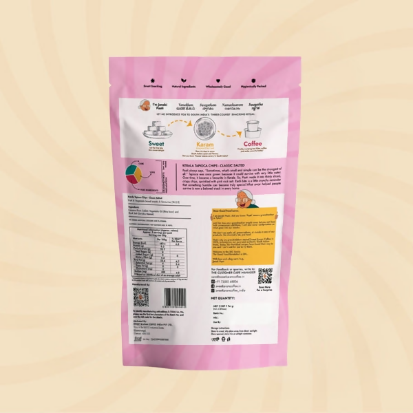 Sweet Karam Coffee Kerala Tapioca Chips - Rock Salt (Fasting Special) Sweet Karam Coffee