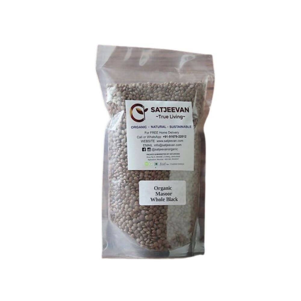 Satjeevan Organic Masoor Whole Black Satjeevan
