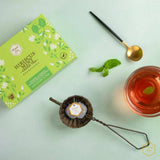 Mittal Teas Hibiscus Mint Green Tea - Eco Friendly Bags Mittal Teas