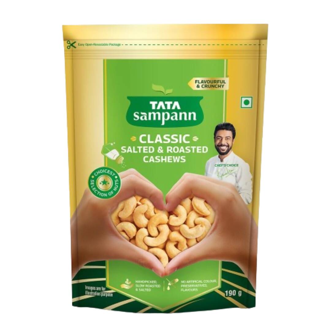Tata Sampann Classic Salted & Roasted Cashews Tata
