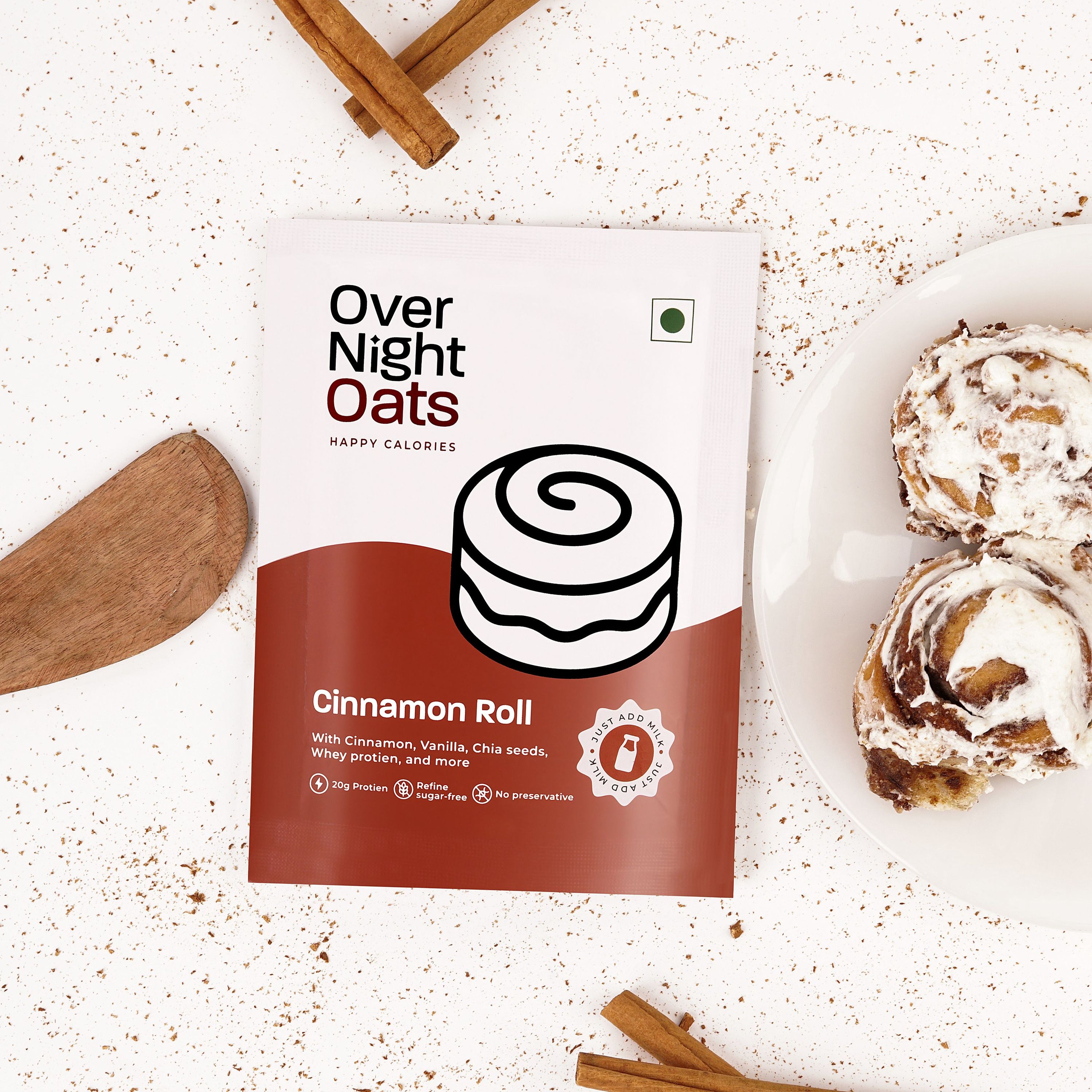 OverNightOats Cinnamon Roll OverNightOats