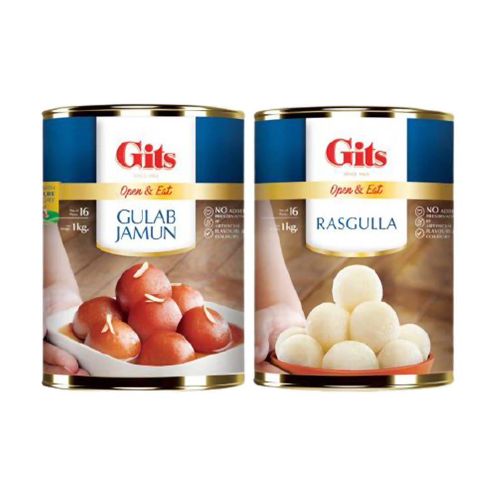 Gits Rasgulla & Gulab Jamun - Combo Pack - Safuron