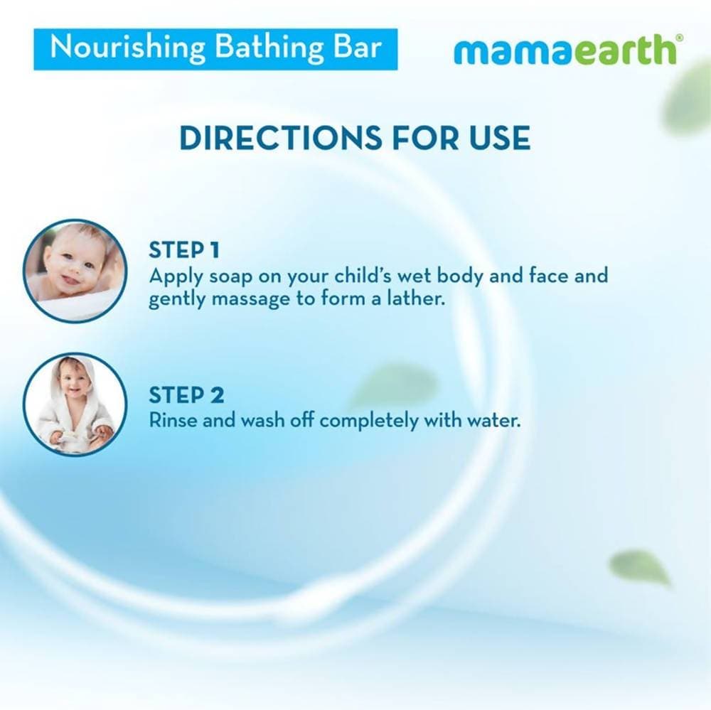 Mamaearth Nourishing Baby Bathing Bar Soap For Gently Cleanses, Retains Moisture, Fruity Essence