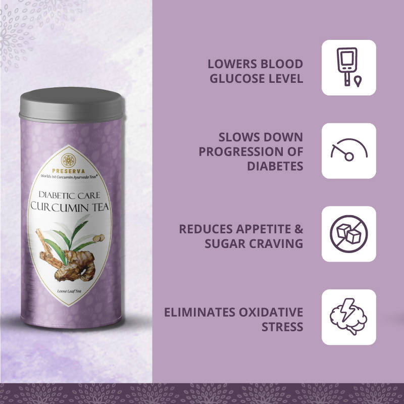 Preserva Wellness Diabetic Care Curcumin Tea Preserva