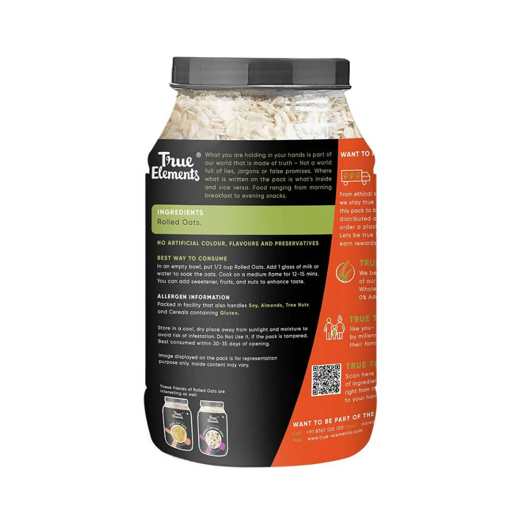 True Elements Rolled Oats Gluten Free True Elements