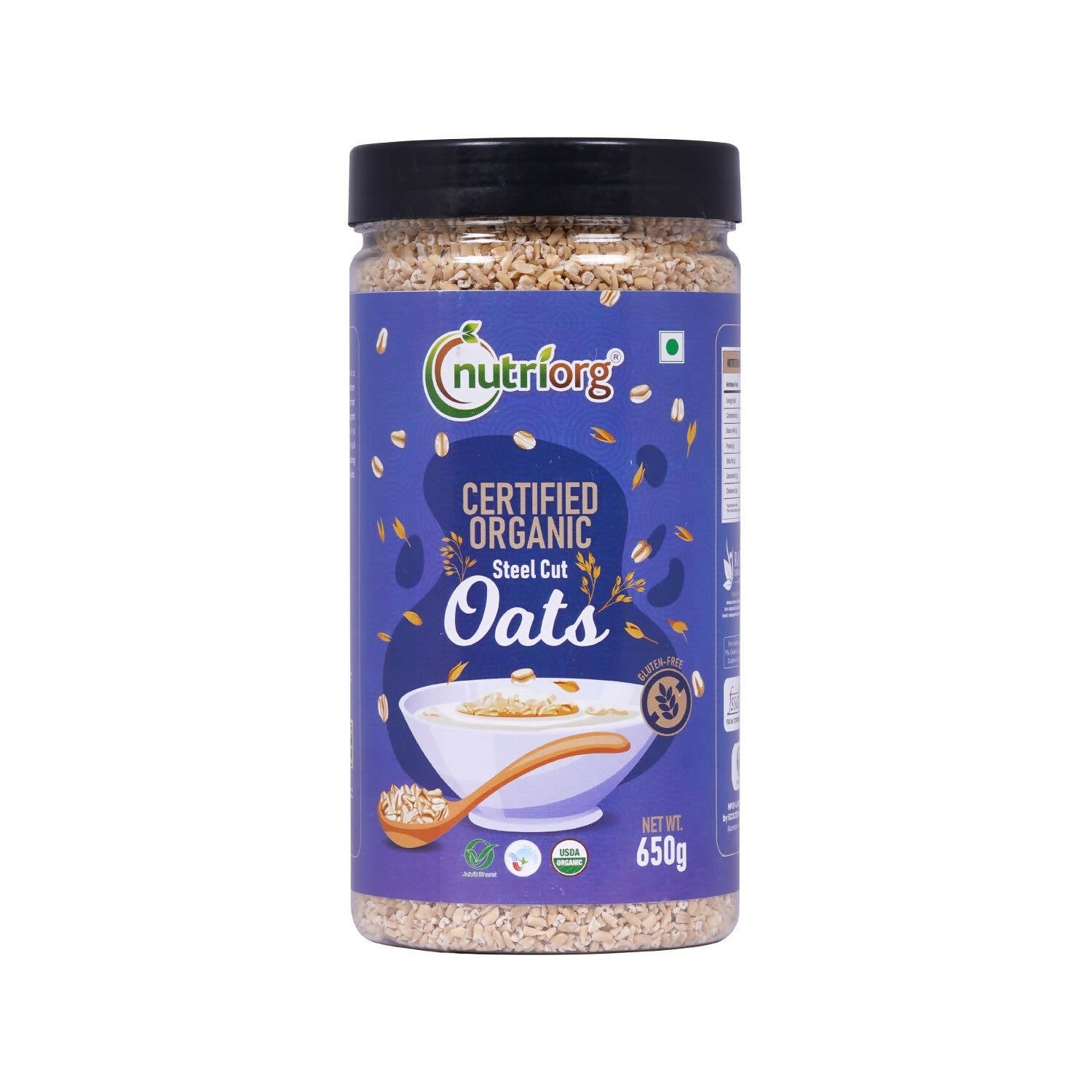 Nutriorg Certified Organic Steelcut Oats - Safuron
