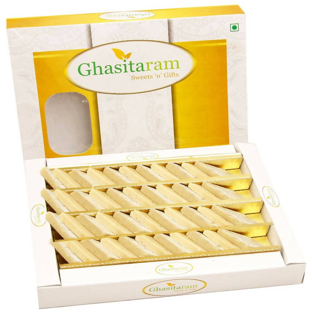 Ghasitaram Sugarfree Pure Kaju Katlis Sweet Box Ghasitaram