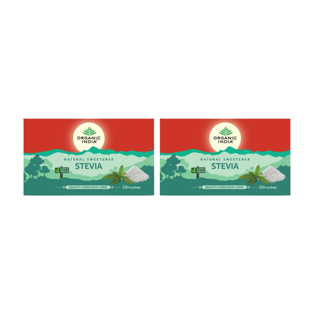 Organic India Natural Sweetener Stevia Sachets - Safuron