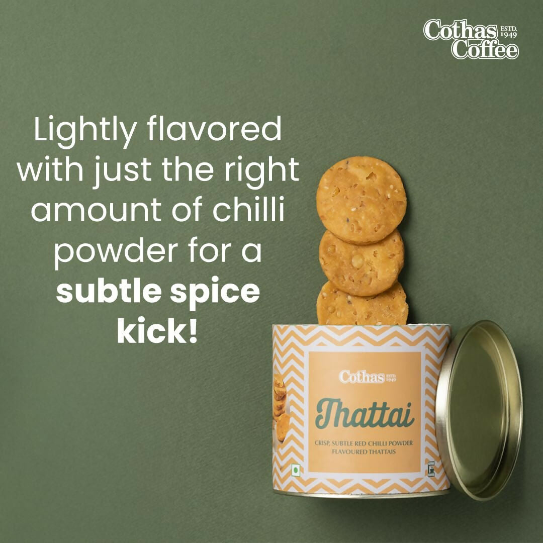 Cothas Thattai | Crispy Rice Flour Snack with Black Gram Cothas