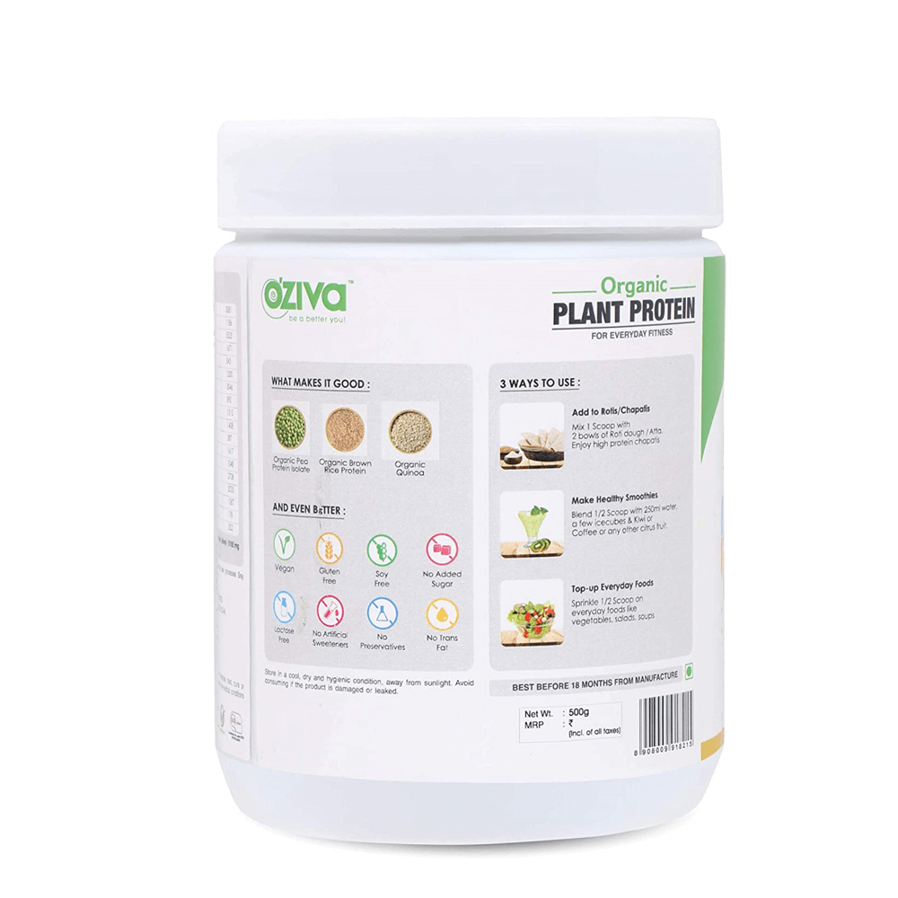 OZiva Organic Plant Protein For Everyday Fitness OZiva
