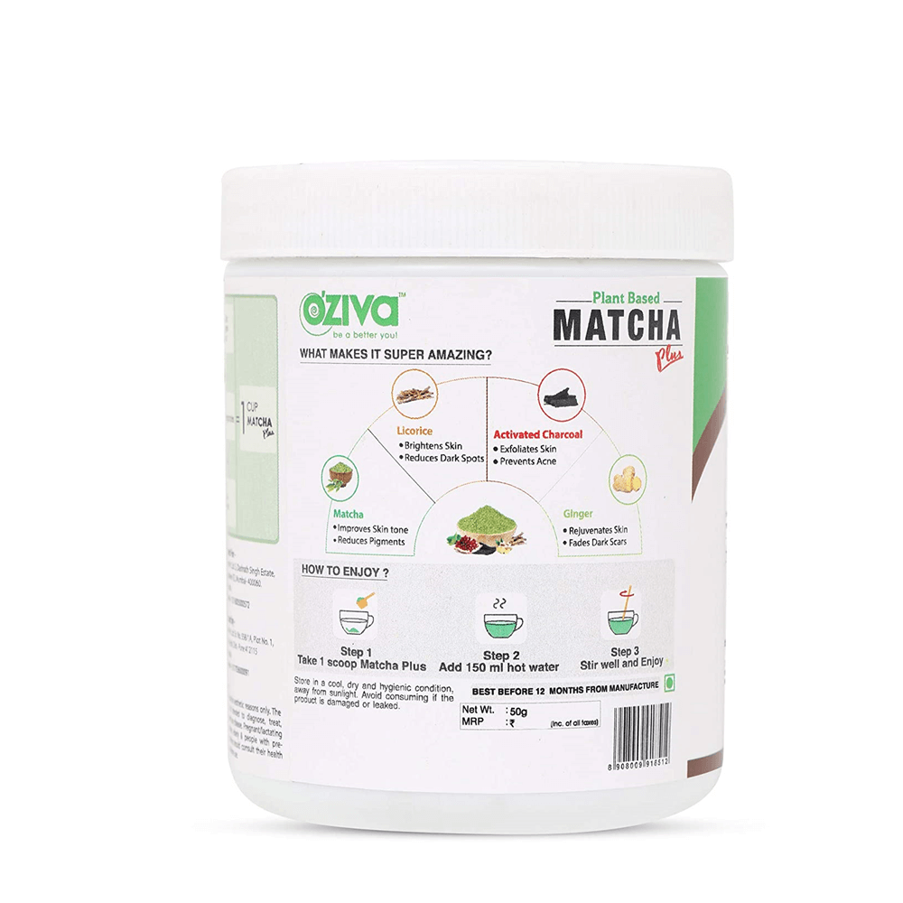 OZiva Plant Based Matcha Plus OZiva