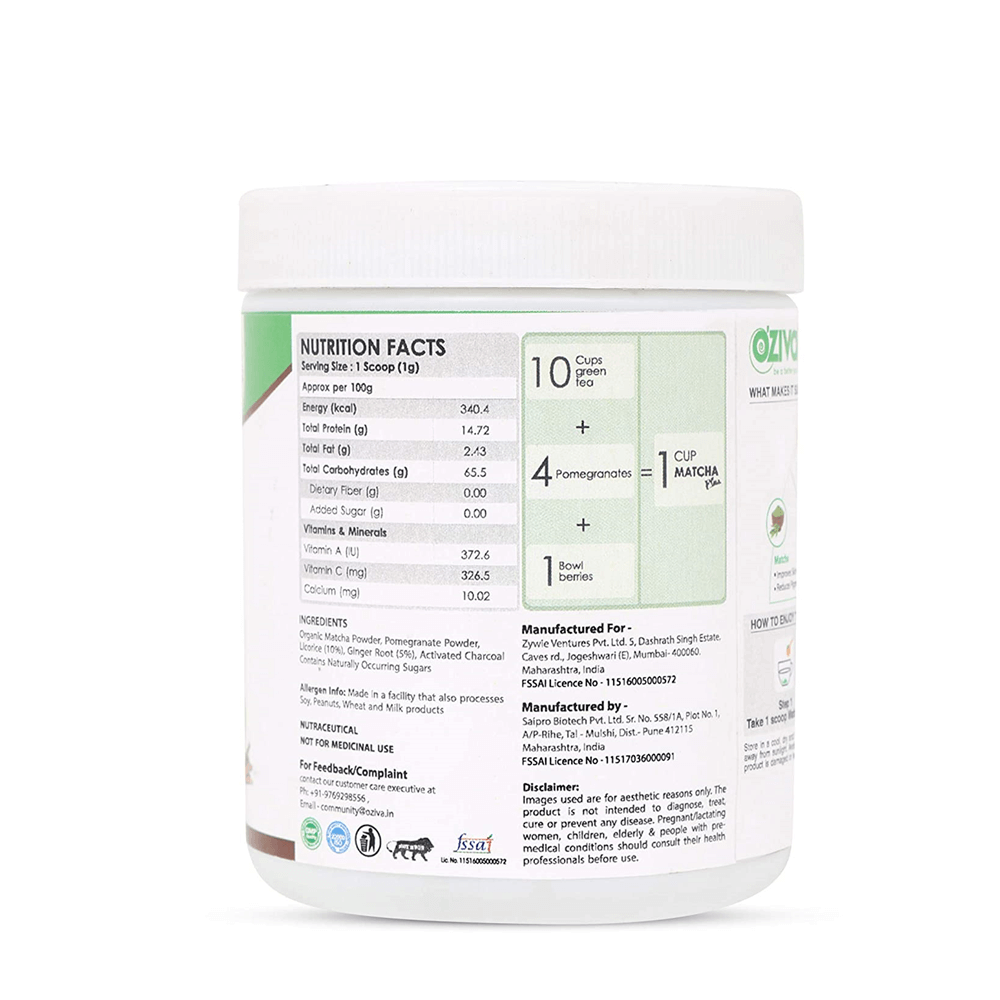 OZiva Plant Based Matcha Plus OZiva