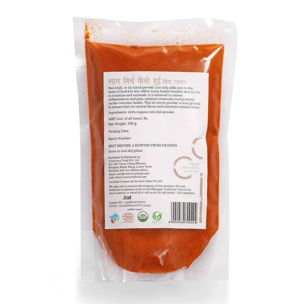 Conscious Food Red Chilli Powder Conscious Food