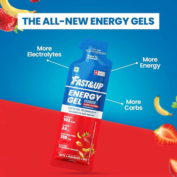 Fast&Up Energy Gel-Strawberry Banana Flavour Fast&Up