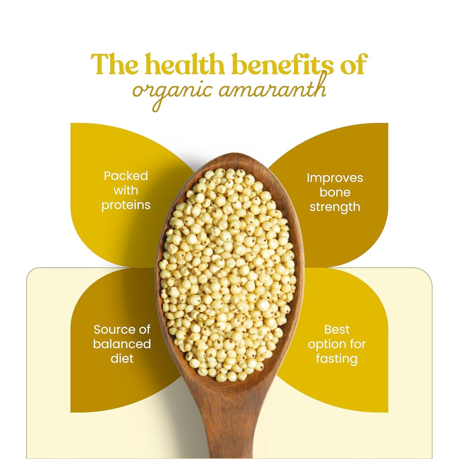 Bharat Vedica Organic Amaranth - Organic Rajgira Bharat Vedica
