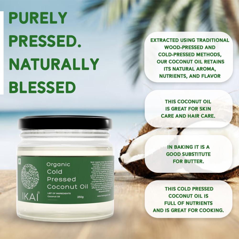IKAI Organic Cold Pressed Coconut Oil IKAI