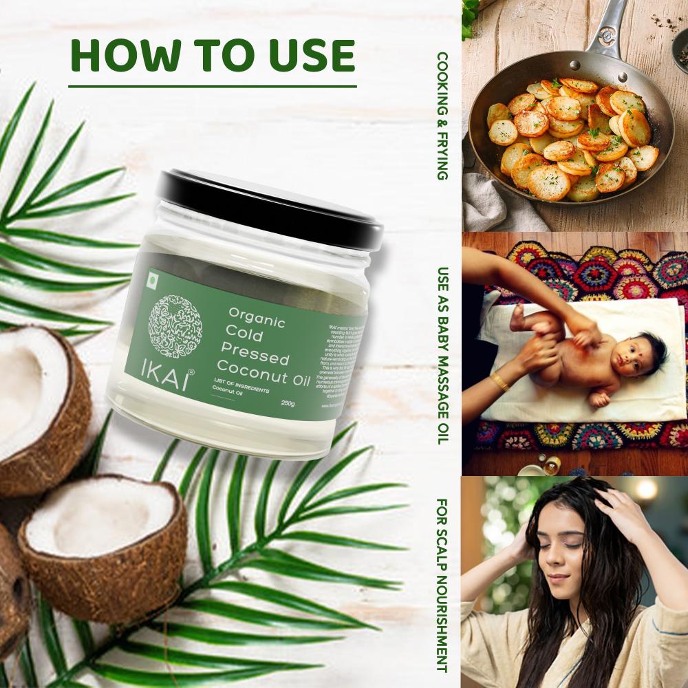 IKAI Organic Cold Pressed Coconut Oil IKAI