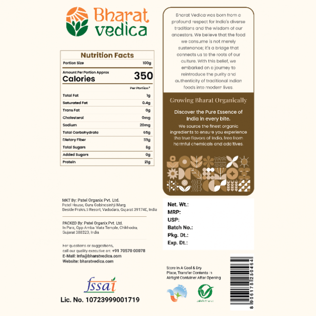Bharat Vedica Organic Moth Bharat Vedica