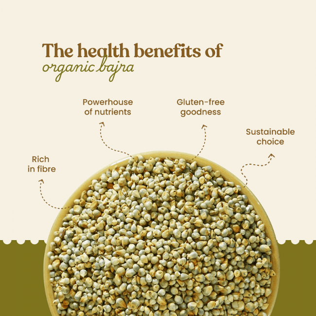 Bharat Vedica Organic Pearl Millet - Organic Bajra Bharat Vedica
