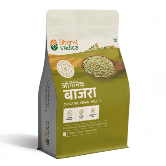 Bharat Vedica Organic Pearl Millet - Organic Bajra - Safuron