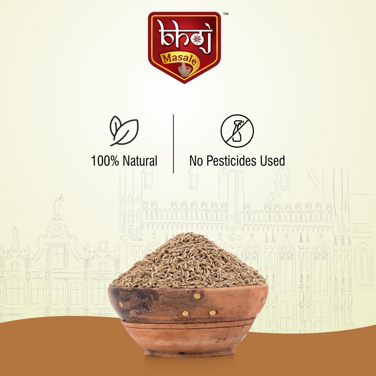 Bhoj Masale Fresh and Natural Roasted Cumin Powder Bhoj Masale