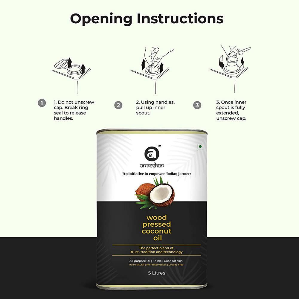 Anveshan Wood Pressed Coconut Oil Anveshan