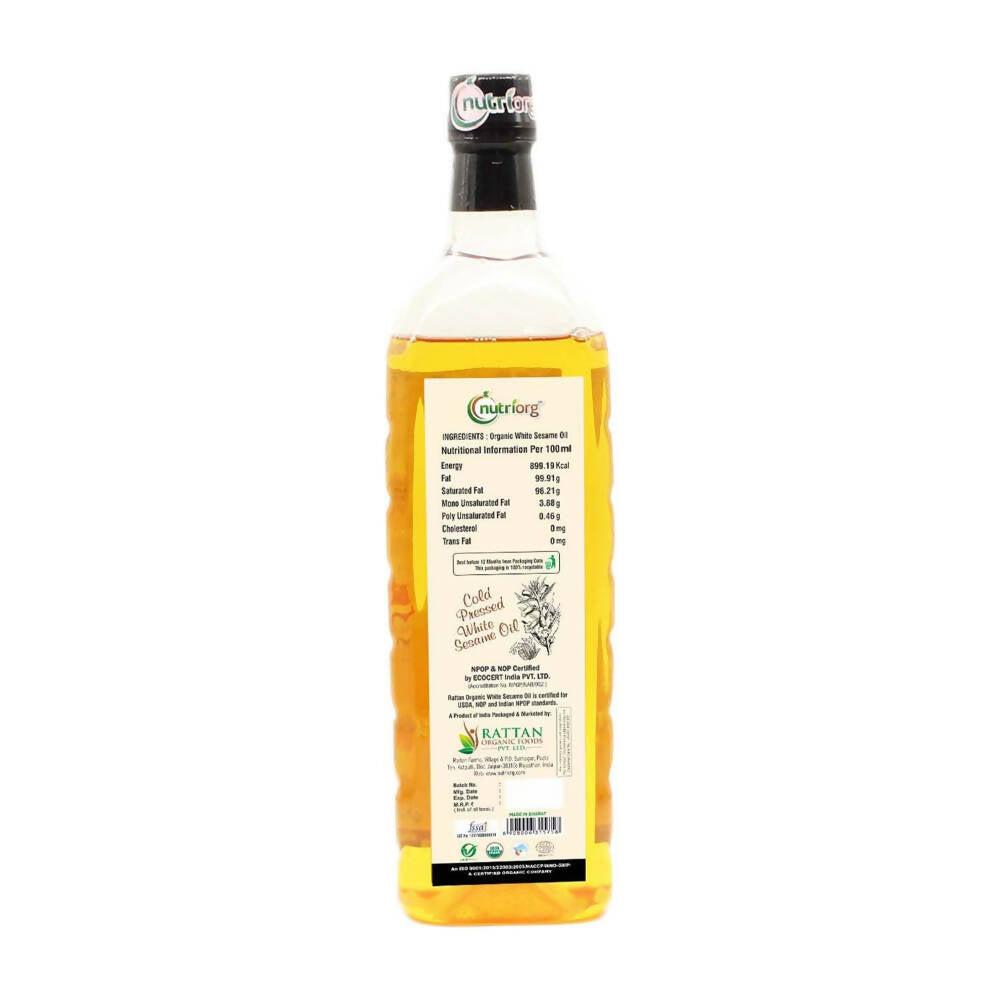 Nutriorg Organic White Sesame Oil Nutriorg