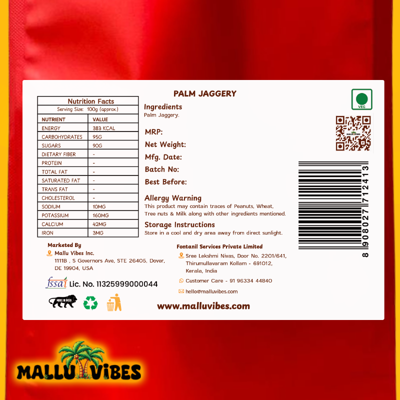 Mallu Vibes Palm Jaggery Mallu Vibes