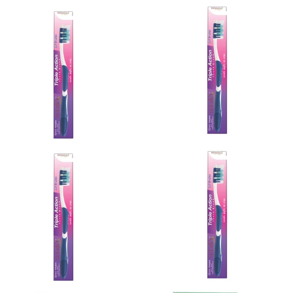 Patanjali Triple Action Tooth Brush - safuroncart