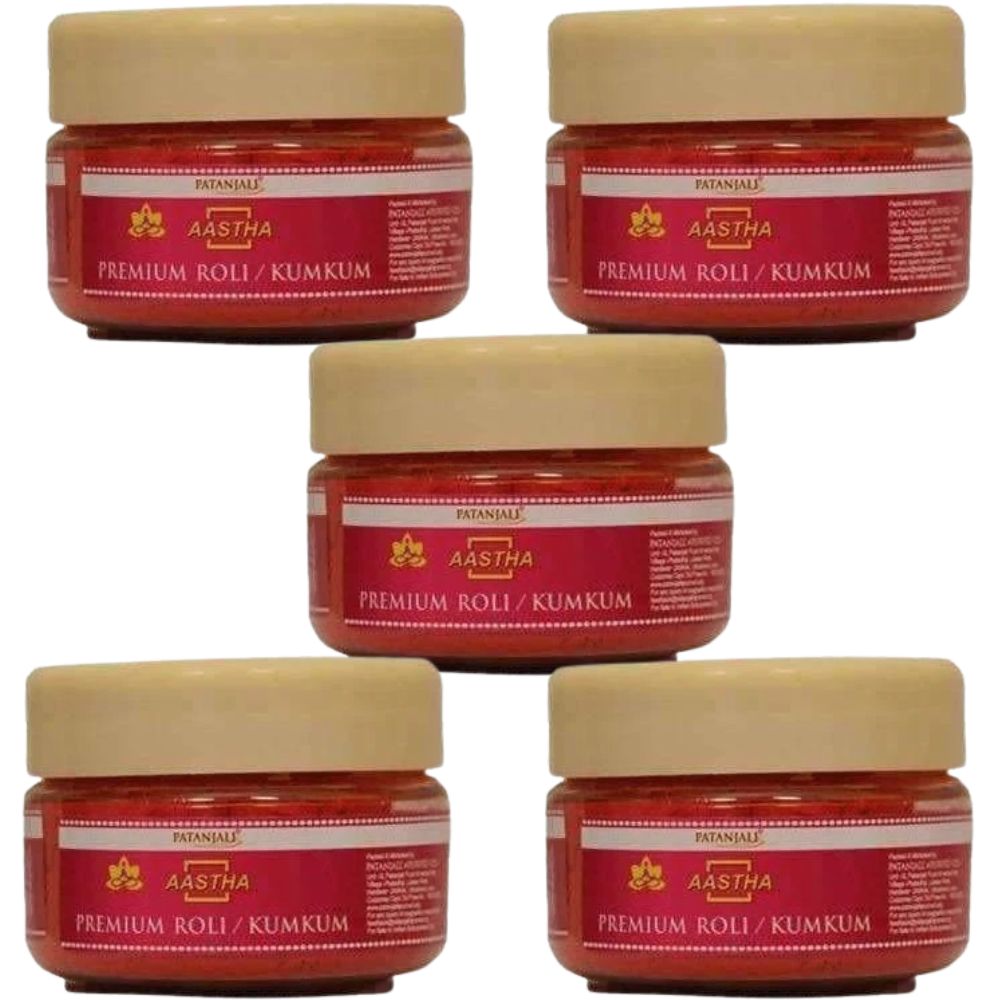 Patanjali Aastha Premium Roli / Kumkum (25 gm) - safuroncart